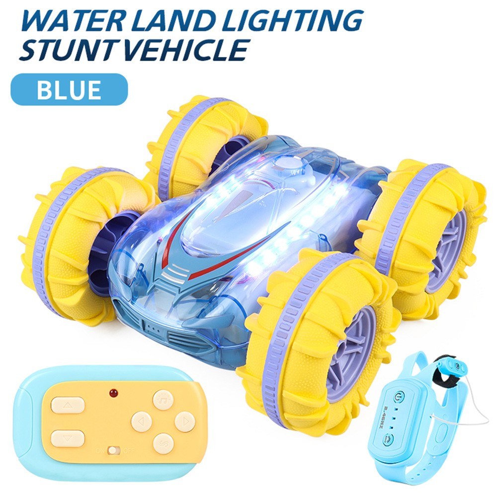 4WD Amphibious Waterproof Stunt Car Gesture Control Remote Boat