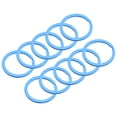 thumbnail image 1 of Unique Bargains 2.1x30mm Split Keychain Rings Flat Key Holder for Organization Blue, 30Pack, 1 of 5