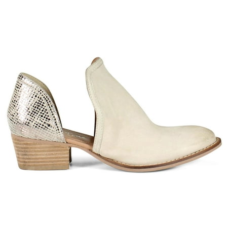 

Diba True Womens Shy Town Metallic Round Toe Cowboy Ankle Boots