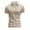 Beige, variant on Krdevn Men's V Neck Shirts Short Sleeve Casual Stylish Beach Vacation T Shirt Summer Hippie Tops,M