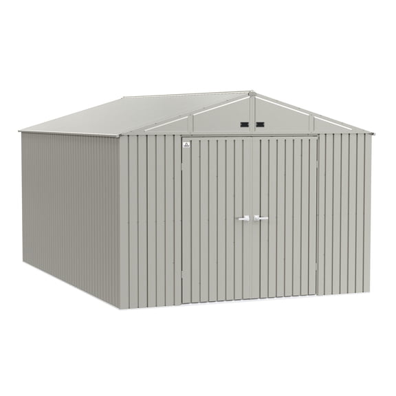 Arrow Elite 10 x 14 x 8 ft Cool Grey Steel Storage Shed
