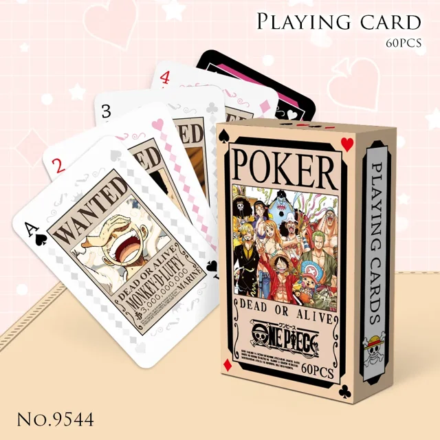Jeu de Cartes Poker Anime ONE PIECE Monkey D Luffy Roronoa Zoro Collection Couverture Rigide Cadeaux pour Enfants
