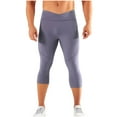 thumbnail image 2 of Ceisia Men's High-Waisted Yoga Leggings, Solid Color Elastic for Gift Fitness Running & Cycling Activities, 2 of 4