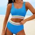 thumbnail image 5 of TAIAOJING Women Swimsuit Bathing Suit Bikini Sets High Waisted Two Piece Sporty Swimsuits High Cut Bathing Suits, 5 of 6