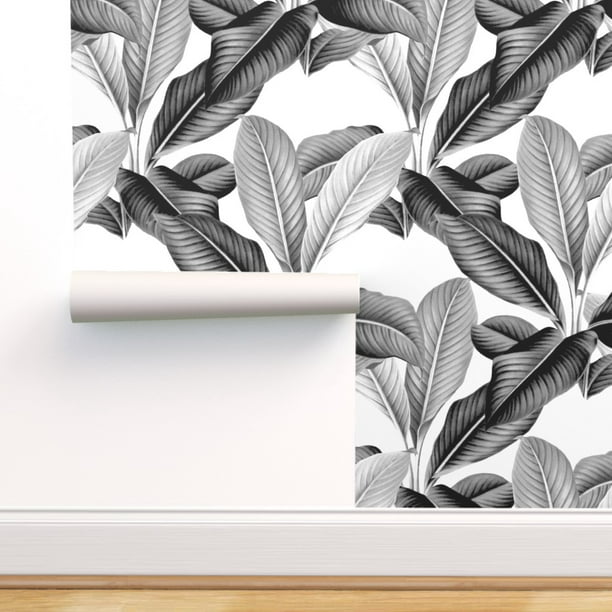 Peel-and-Stick Removable Wallpaper Palm Leaf Leaves Modern Decor