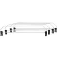 thumbnail image 1 of OULII 4pcs Extra Tall Shelf Dividers Galvanized Iron Width Adjustable Retail Environment, 1 of 8