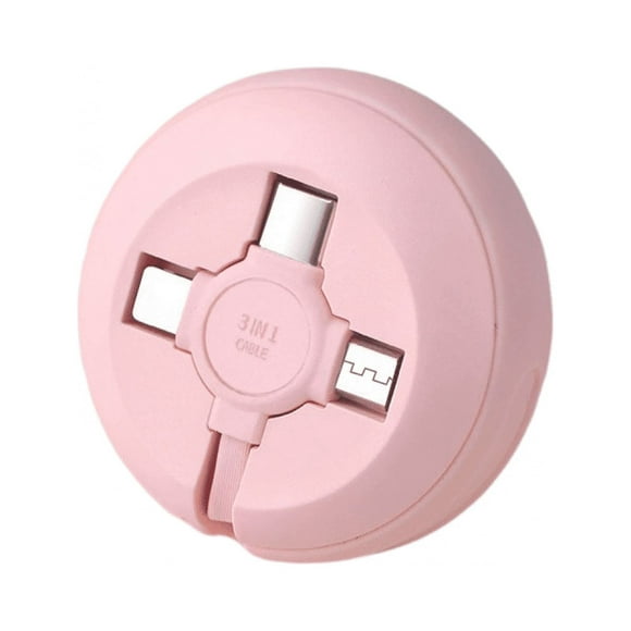 3 in 1 Charging Cable - Retractable Charger Cord - USB Cable Fast Charger /Type-C/Micro-USB Port /Lightning