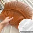 thumbnail image 4 of Twin Sze Fitted Sheet Set - Burnt Orange Ombre 2 Piece Bedding Sets 16" Deep Pocket Fitted Sheet with 1 Pillowcase, Abstract Art Modern Orange Gradient Brushed Microfiber Hotel Luxury Bed Sheets, 4 of 9