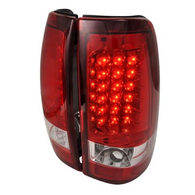 Spec-D Tuning LT-SIV99RLED-TM Feux Arrière à LED pour Chevrolet Silverado 99 à 02 - Rouge - 11 x 20 x 22 Po.