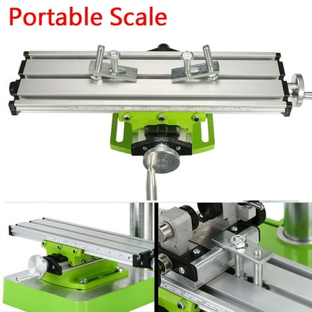 Drill Fixture - Mini Precision Multifunction Table Milling Machine Bench Drill Vise Fixture Adjustment Milling Machines Worktable for Mini Drill and Drill Bracket Series(Table size:310x90x70MM)