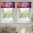 thumbnail image 2 of LALILO Kitchen Curtain Valance Galaxy And Nasa Rod Pocket Window Curtain 52"x 18" Set of 2, 2 of 7