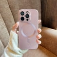 thumbnail image 5 of Phone Case for iPhone 14 Pro  Case [Adaptation with Magsafe] Matte Luxury Soft Metallic Luster Design for iPhone 14 Pro 6.1'' with Camera Protector-Pink, 5 of 14