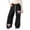 Black, variant on Kids Boys Girls Baggy Sweatpants Open Bottoms Straight Leg Joggers Kids High Waist Jogger Sweat Pants Valentines Day Gifts, & 15-16 Years