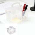 thumbnail image 2 of 3 Compartment Multiuse Caddy Organizer With Handle Art Craft Desk Stationery Pen Holder Stackable Back To School Stationery Storage, 2 of 4