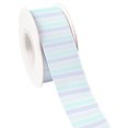 thumbnail image 1 of Colorful Stripe Printed Grosgrain Satin Ribbon for Gift Wrapping Hair Bow Craft Accessory 50 Yards Jiayi, 1 of 7