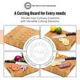 thumbnail image 7 of Small End Grain Bamboo Cutting Board | Professional, Antibacterial Butcher Block | NonSlip Rubber Feet by Top Notch Kitchenware, 7 of 7