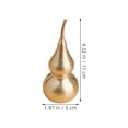thumbnail image 6 of WHAMVOX  Brass Small Ornaments Antique Gourd Figurine Vintage Miniature Golden, 6 of 7
