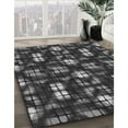 thumbnail image 2 of Ahgly Company Indoor Square Patterned Charcoal Black Area Rugs, 7' Square, 2 of 6