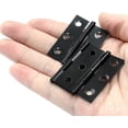 thumbnail image 5 of Murtenze 16 Pack 2 Inch Door Hinges, Black Butt Hinges with Mounting Screws, 5 of 5
