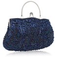 thumbnail image 4 of Minnieouse Bolso de mano bordado con cuentas Vintage para mujer, fiesta nocturna, banquete, bolso de mano Retro, cambio de monedas, bolsa de Bolsas de mensajero y de hombro azul, 4 of 6