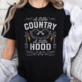 thumbnail image 1 of Playera Vintage de Algodón 100% - Estilo Country con Capucha para Mujer, 1 of 7