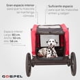 thumbnail image 4 of Remolque Bicicleta Grande Para Mascota Rojo Gospel, 4 of 10