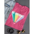 thumbnail image 3 of Be Unique Rainbow Shaped T-Shirt Women -Image by Shutterstock, Female Small, 3 of 4