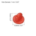 thumbnail image 2 of Uxcell Rubber Pin Backs Lapel Pin Backing Brooch Holder Decorative Accessories Red 100 Pack, 2 of 6