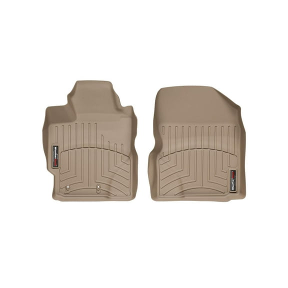 WeatherTech Custom Fit FloorLiners compatible with xD, Yaris - 1st Row (Driver & Passenger), Tan