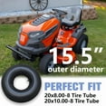 thumbnail image 4 of Beaquicy Inner Tube 20x8-8 Rubber Lawn Tractor Mower Tire with TR13 Straight Valve, 4 of 7