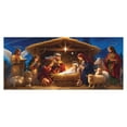 thumbnail image 3 of Merry Christmas Background Banner for Party Decoration - 7x16 Ft Santa Photography Garage Door, 3 of 4