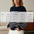 thumbnail image 3 of Women's Striped Sweater Crew Neck Long Sleeve Loose Fit Casual Pullover Top, 3 of 9