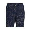 thumbnail image 3 of Picia Copper-Gold Gloss Outline Navy Dark Blue Pajama Shorts for Men, Men's Pajama Bottoms, Sleepwear,Short Pajama Pants-4X-Large, 3 of 9