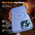 thumbnail image 6 of for iPhone 12 Case/iPhone 12 Pro Case Magnetic Compatible with MagSafe Slim Translucent Matte Phone Case Cover 6.1 inch (Sierra Blue), 6 of 14