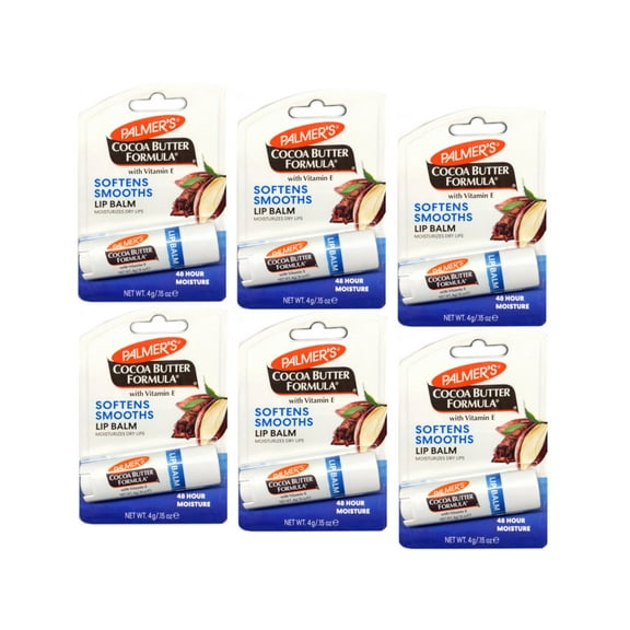 Palmer's Cocoa Butter Formula Original Ultra Moisturizing Lip Balm, 0.15 Oz. (Pack of 6)