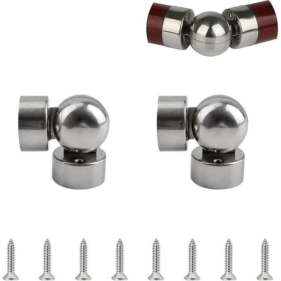 2pcs Universal 201 Stainless Steel Stair Railing Handrail Pipe Fitting, Stair Railing Elbow Fitting, Gift for family