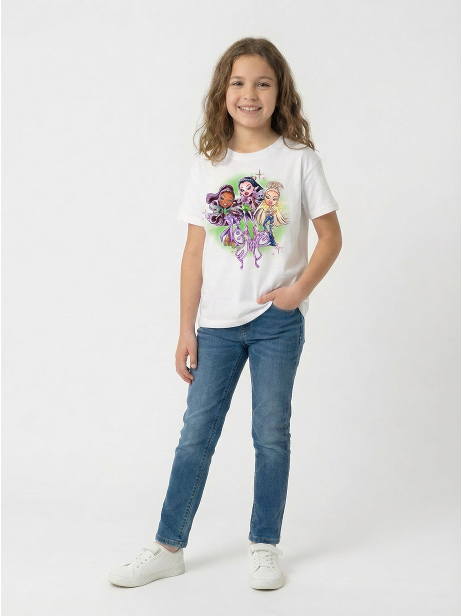 Bratz Girls Graphic Tee with Short Sleeves, Sizes 4-16