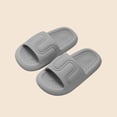 thumbnail image 3 of Xfvqtps Shower Shoes for Mens and Womens Slide Open Toe Pattern Thick Soft Sole Lightweight Non Slip Solid Color Indoor Beach EVA Slipper Gray, 3 of 6