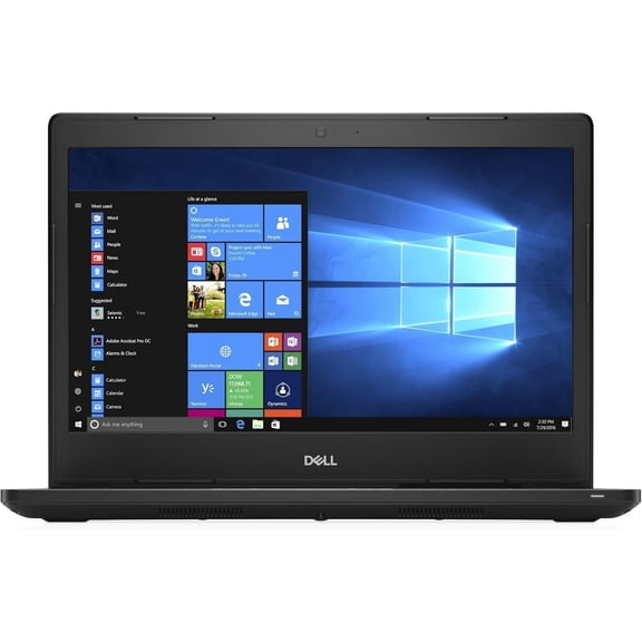 Restored Dell Latitude 3480 Laptop, 14" HD Display, Intel Core i5-7200U, 8GB DDR4 RAM, 128GB SSD, Windows 11, Black