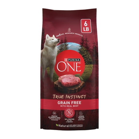 Purina ONE Grain Free Natural Dry Dog Food; SmartBlend True Instinct With Real Beef & Sweet Potato (Various Sizes)