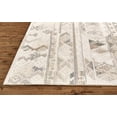 thumbnail image 7 of Palatez Gradient Distressed Diamond Wool Runner, Ivory/Brown, 2ft - 6in x 8ft, 7 of 7