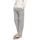 thumbnail image 4 of Pantalones largos para hombre, elásticos, de lino transpirable, holgados y casuales, de fibra de poliéster., 4 of 6