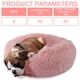 thumbnail image 2 of Cama para perros cómoda, redonda, suave, lavable, cojín para gatos, camas para mascotas para perros pequeños y medianos (rosa), 2 of 8