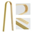 50Pcs Tongs Disposable Cooking Utensils Mini Bamboo Tongs Natural Toast ...
