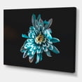 thumbnail image 3 of Designart ' Top View of White and Blue Flower ' Traditional Canvas Wall Art Print, 3 of 4