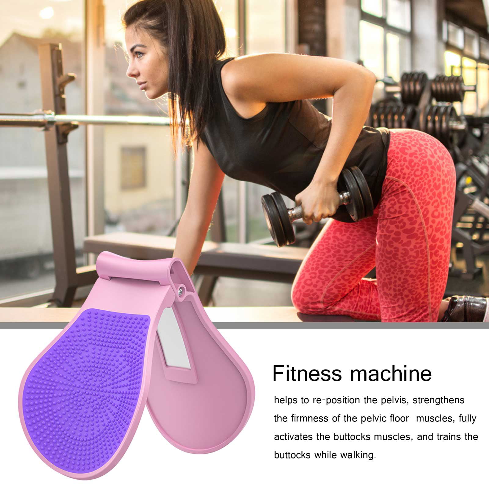Muscle Correction Hip Trainer Pelvic Floor Muscle Great Gym Equipment at Home Or Travel Ideal Leg Exerciser,Blue 