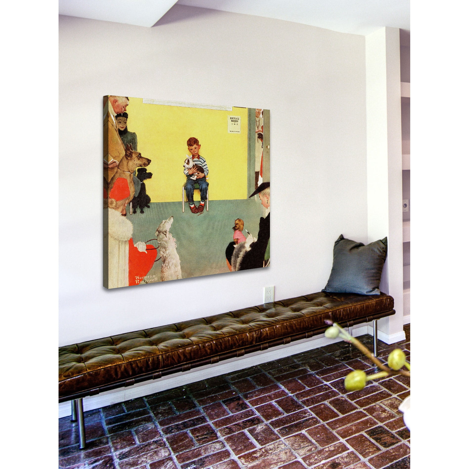 Marmont Hill "At the Vets" by Norman Rockwell Painting Print on Canvas