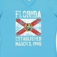 thumbnail image 4 of Inktastic Established March 3, 1845 Florida Flag Women's V-Neck T-Shirt, 4 of 5
