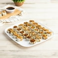 thumbnail image 2 of 12" inch Disposable Square White Plastic Serving Plates, China Like Party Plates, Heavy Duty Dinner Serving Plate, Platter, Weddings, Baby Showers, Catering, Non Toxic (12), 2 of 3