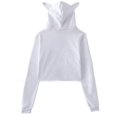 thumbnail image 5 of YCNYCHCHY 2023 Autumn Winter Cat Ears Hoodies For Women Long Sleeve Crop Top Hoodie Sweatshirts Harajuku Sexy Kpop Black Hooded Cropped, 5 of 6